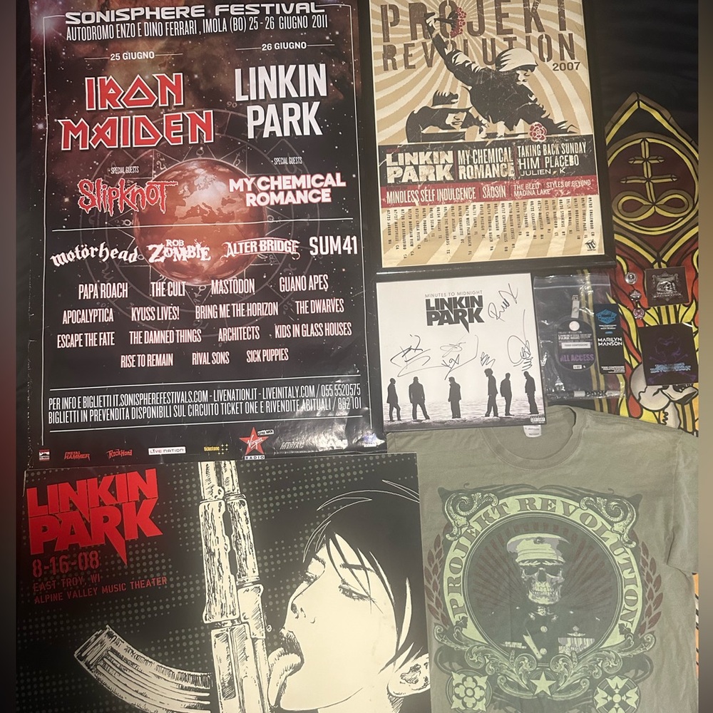 LINKIN PARK®️ PROJEKT REVOLUTION™️ Autographed Memorabilia Ultimate Collection☄️